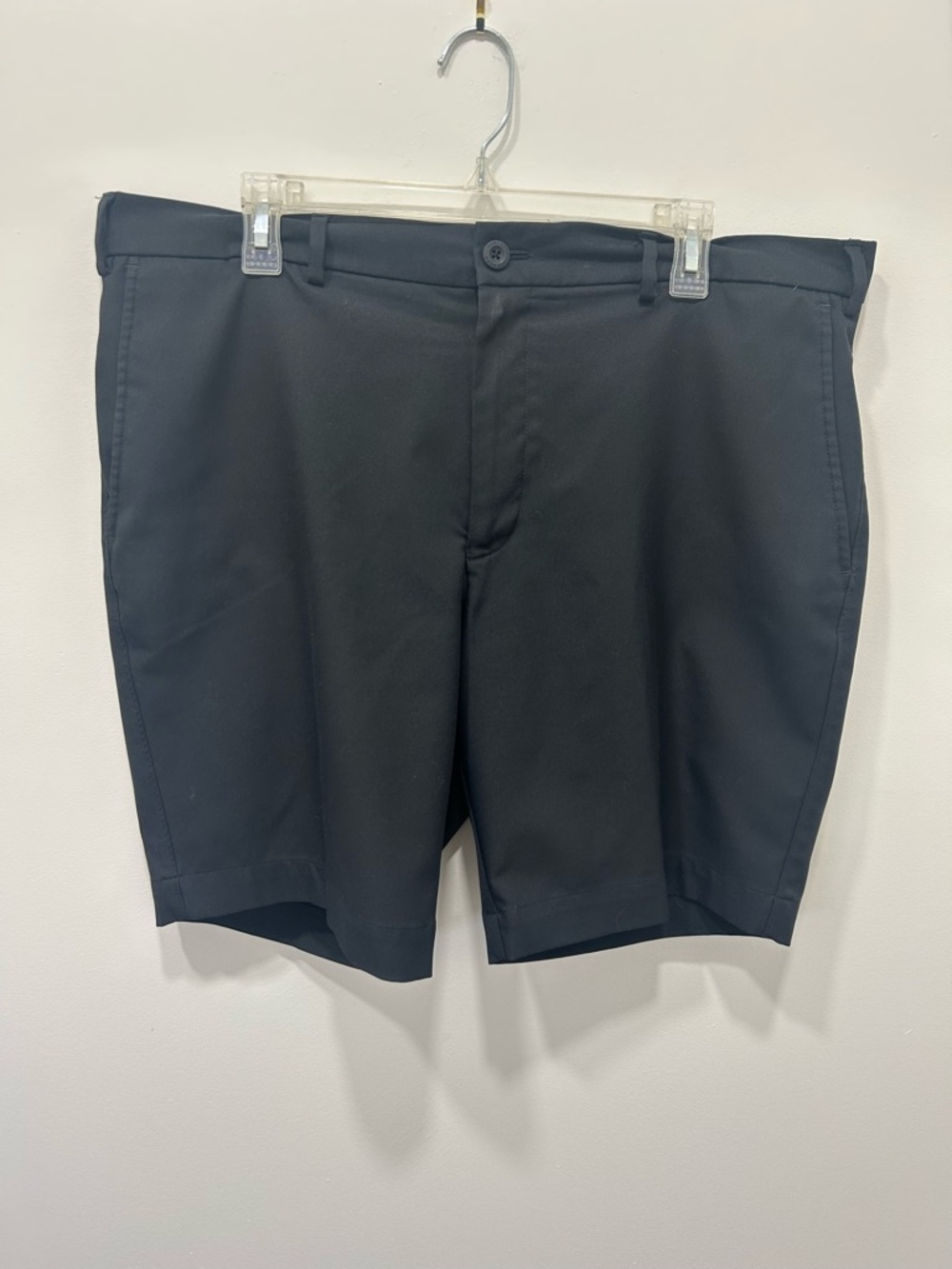 Hart Schaffner‎ Marx Shorts Men’s 38 Black Chino Flat Front Preppy Golf